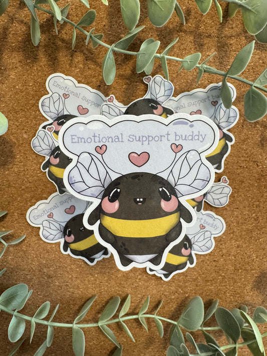 Emotional Support Sticker Kawaii Biene