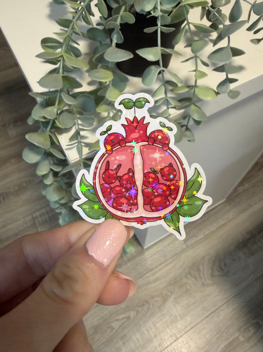 Sticker Granatapfel Lesezeichen