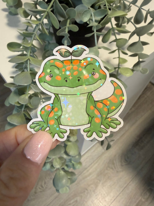 Sticker Gecko Lesezeichen