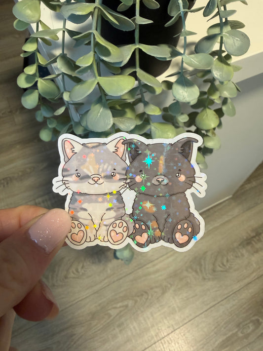 Sticker Katzen Paar Britisch Kurzhaar Lesezeichen