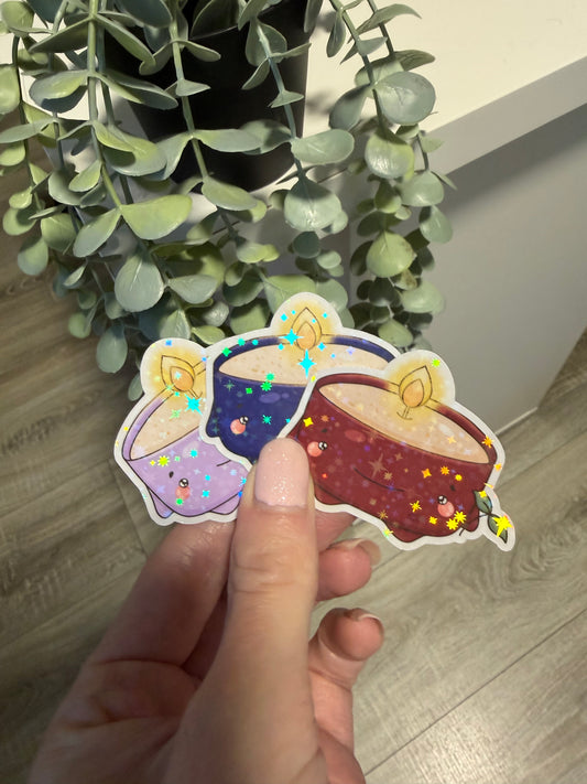 Sticker Kerze Teelicht Lesezeichen