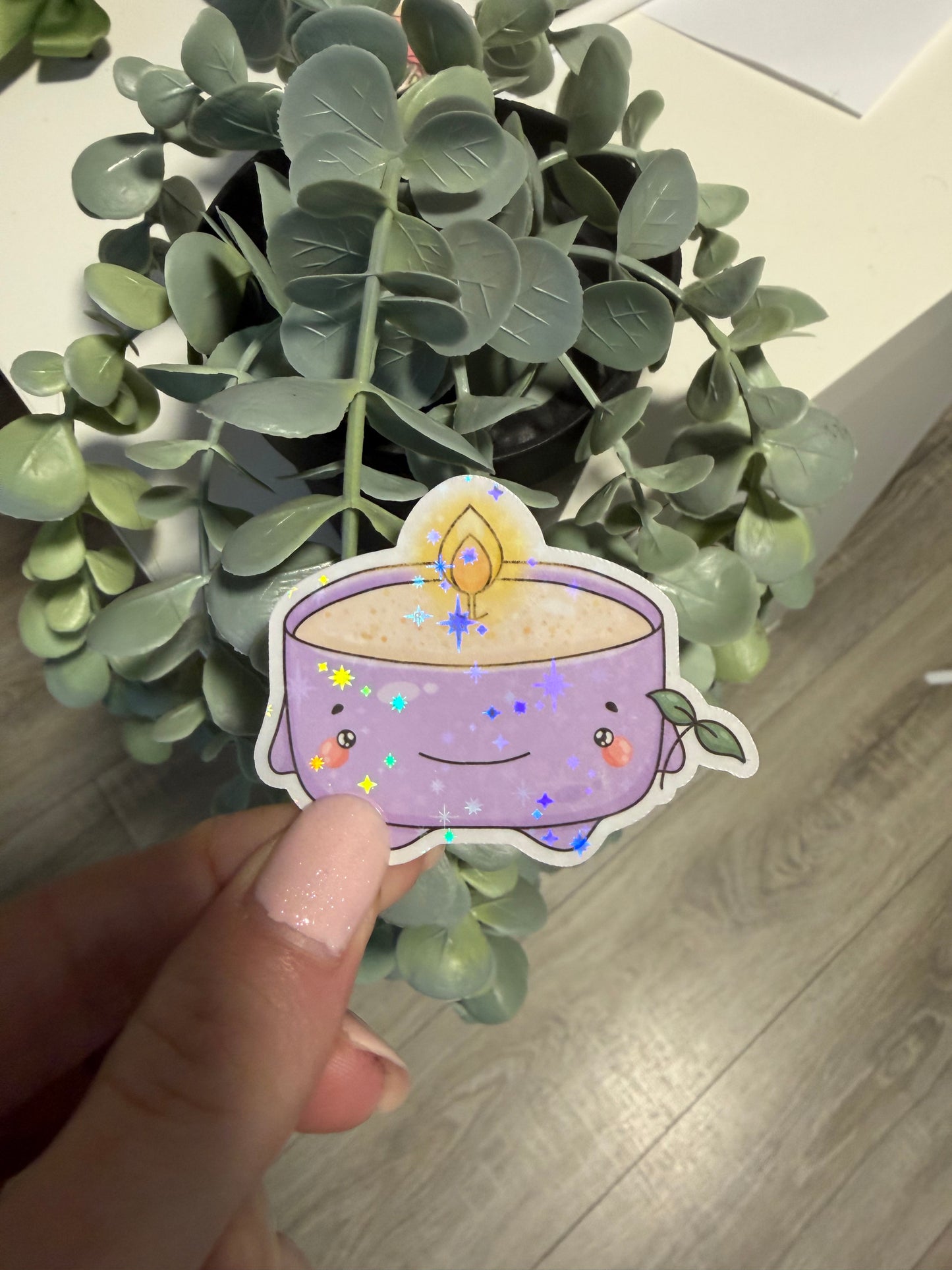 Sticker Kerze Teelicht Lesezeichen