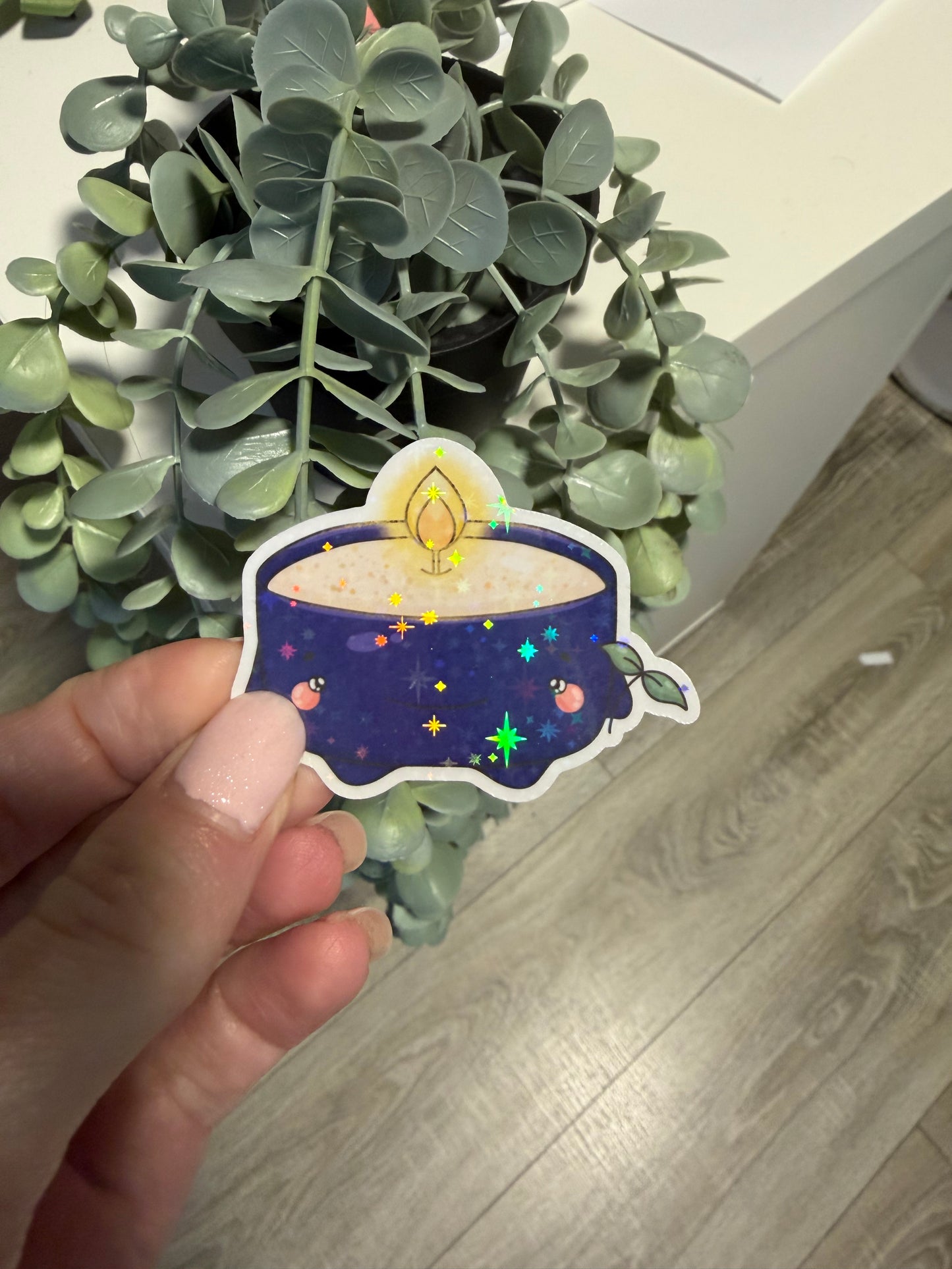 Sticker Kerze Teelicht Lesezeichen