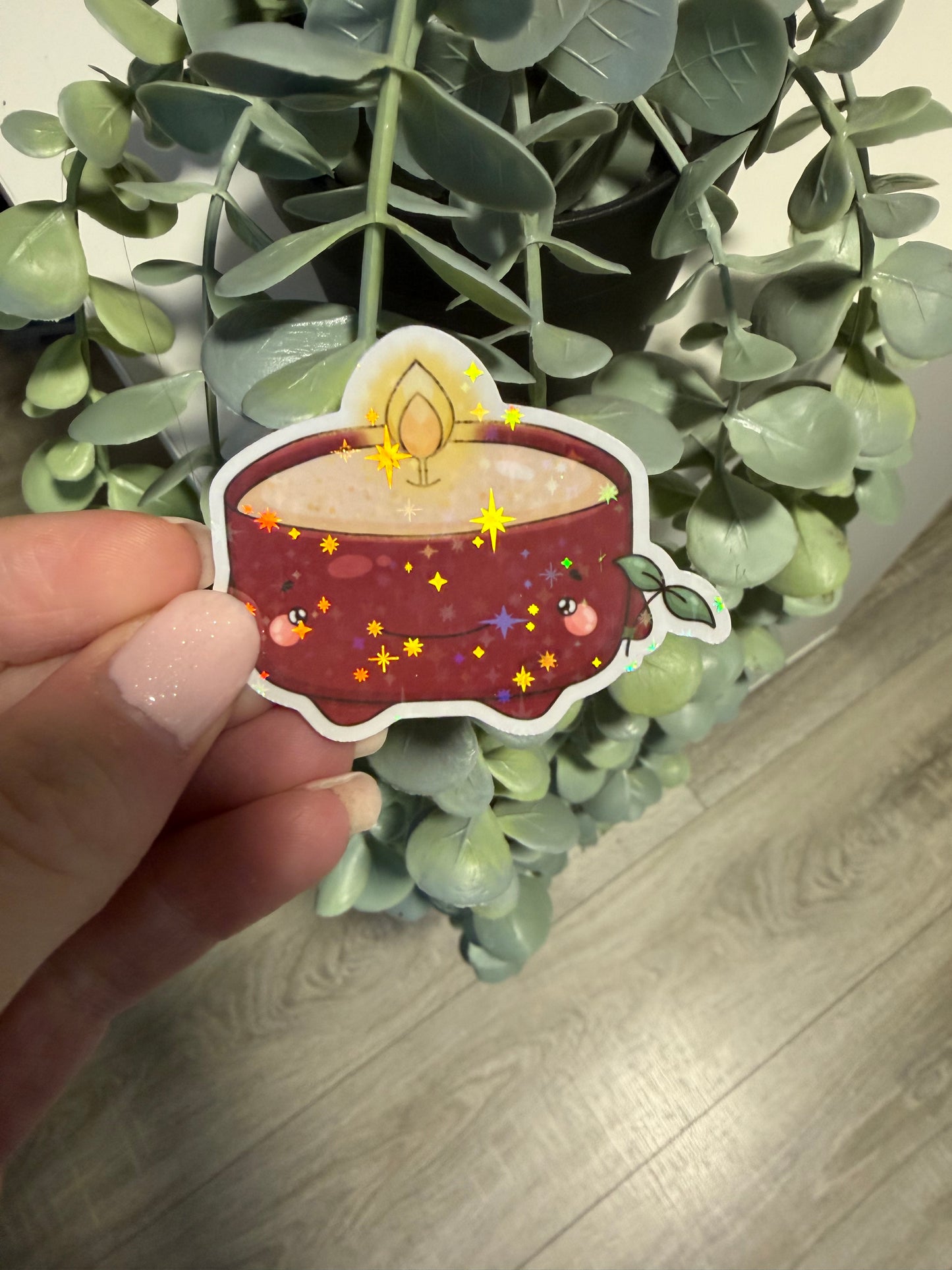 Sticker Kerze Teelicht Lesezeichen