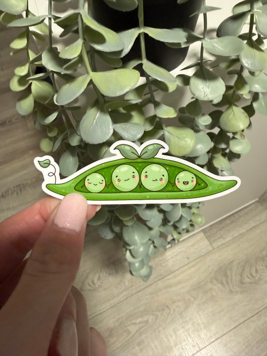Sticker Erbse Lesezeichen