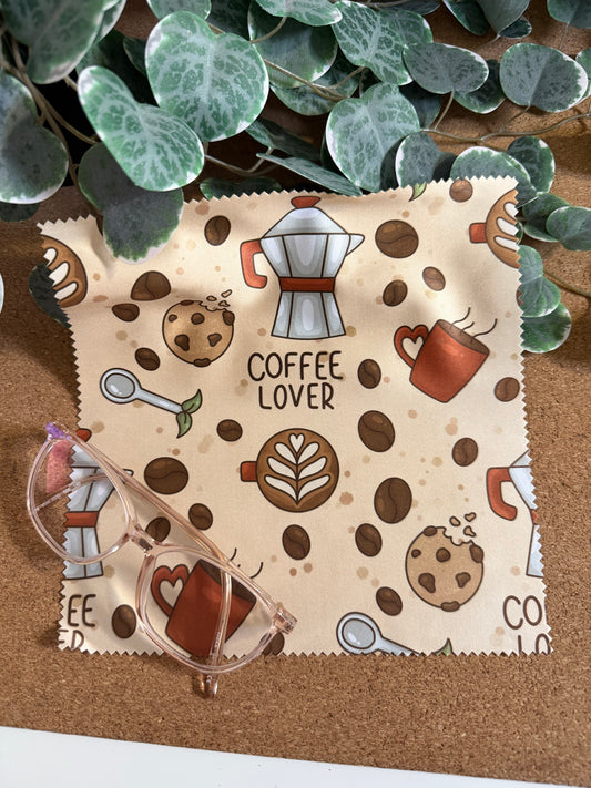 Brillenputztuch Kaffee hochwertig