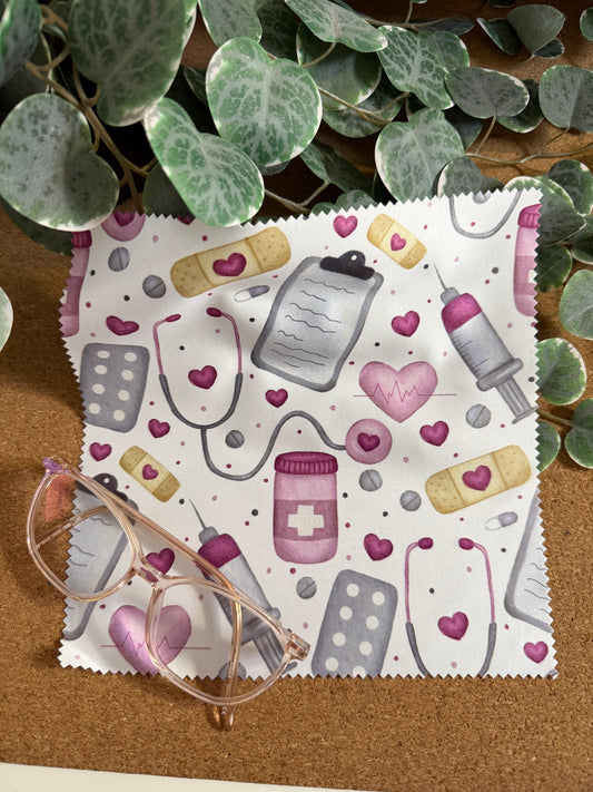 Brillenputztuch Krankenschwester hochwertig