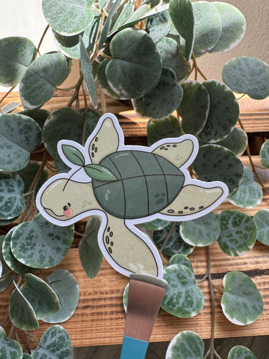 Kawaii Sticker Schildkröte cute Laptop Aufkleber