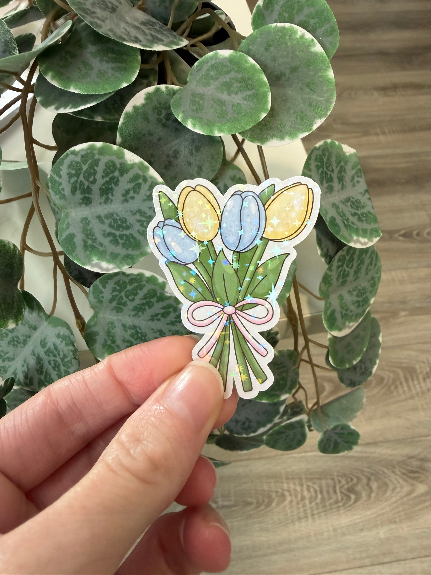 Sticker Tulpen Strauß Frühling Lesezeichen