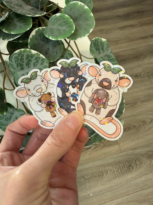 Sticker Ratte kawaii