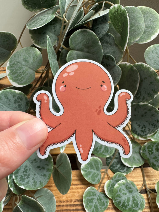 Kawaii Sticker Oktopus cute Laptop Aufkleber