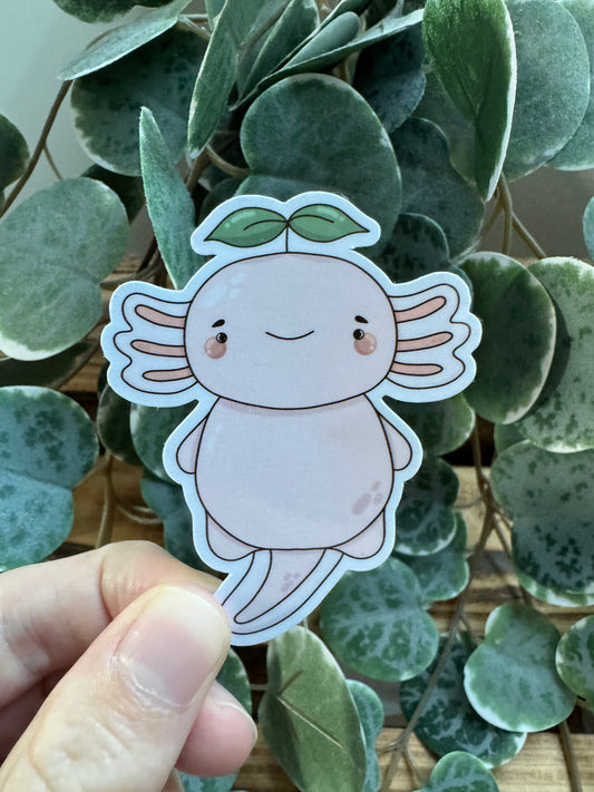 Kawaii Sticker Axolotl cute Laptop Aufkleber