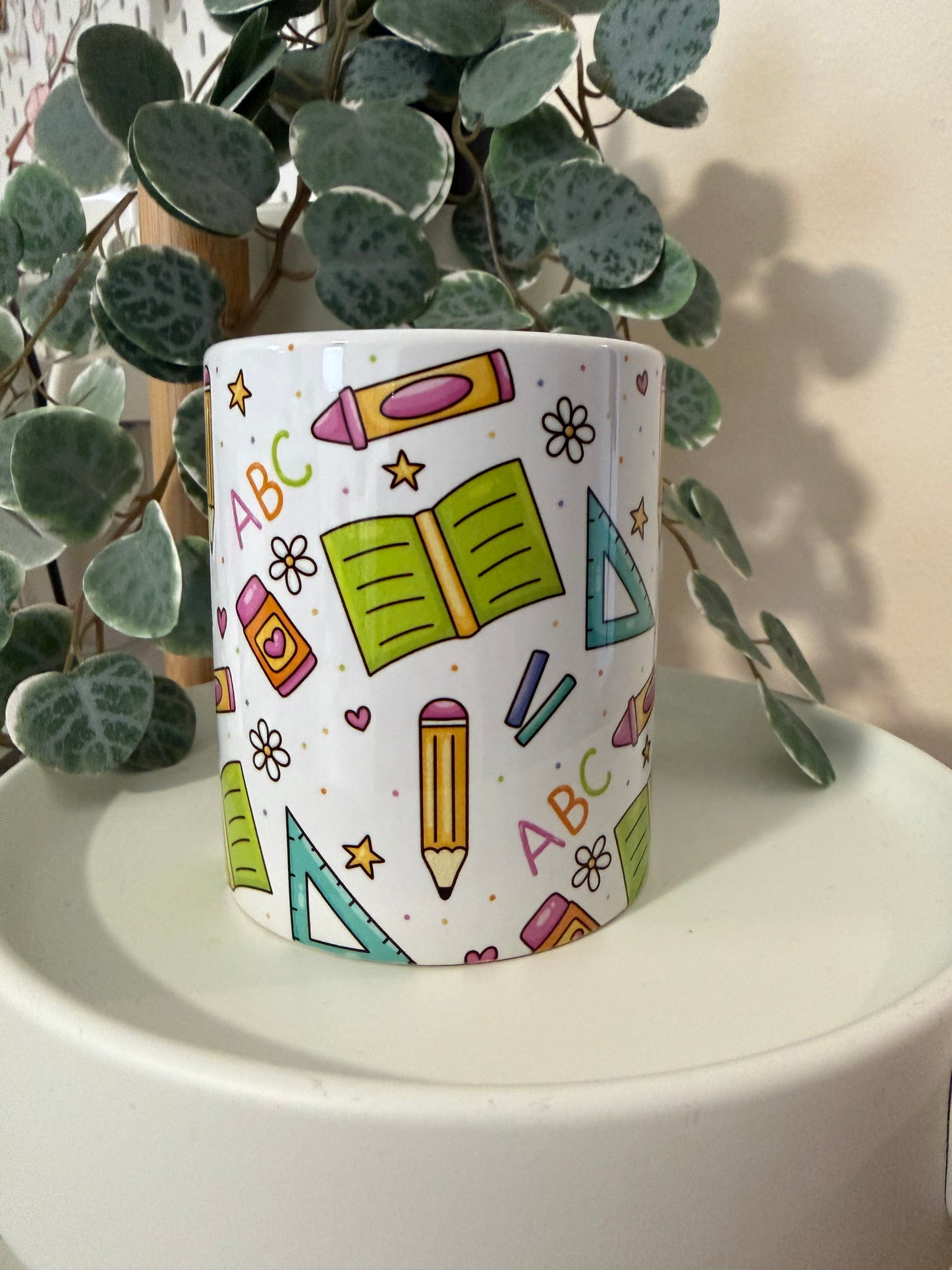 Tasse Schule Lehrer