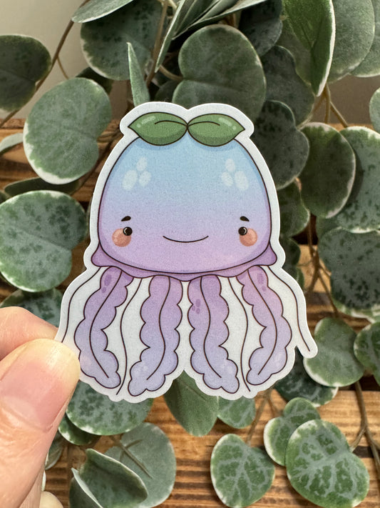 Kawaii Sticker Qualle cute Laptop Aufkleber