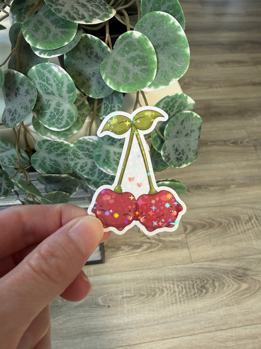 Sticker Kirsche kawaii Lesezeichen