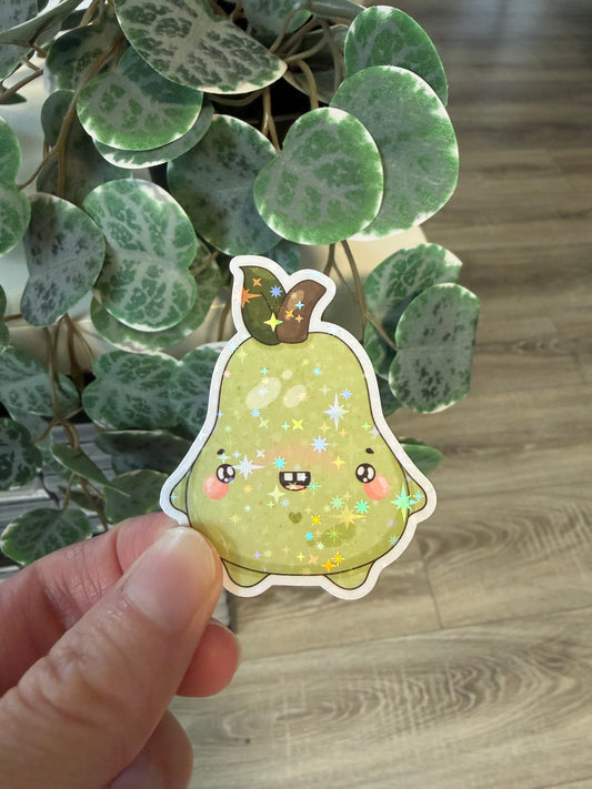Sticker Birne kawaii Lesezeichen