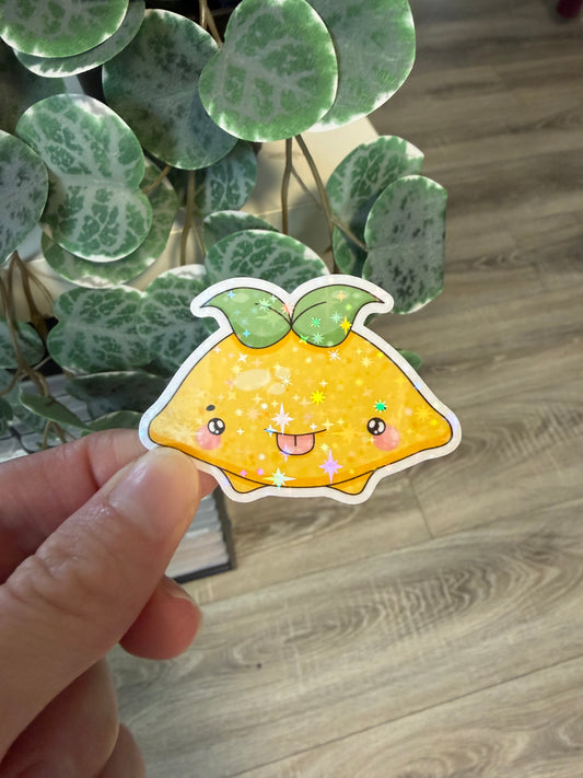 Sticker Zitrone kawaii Lesezeichen