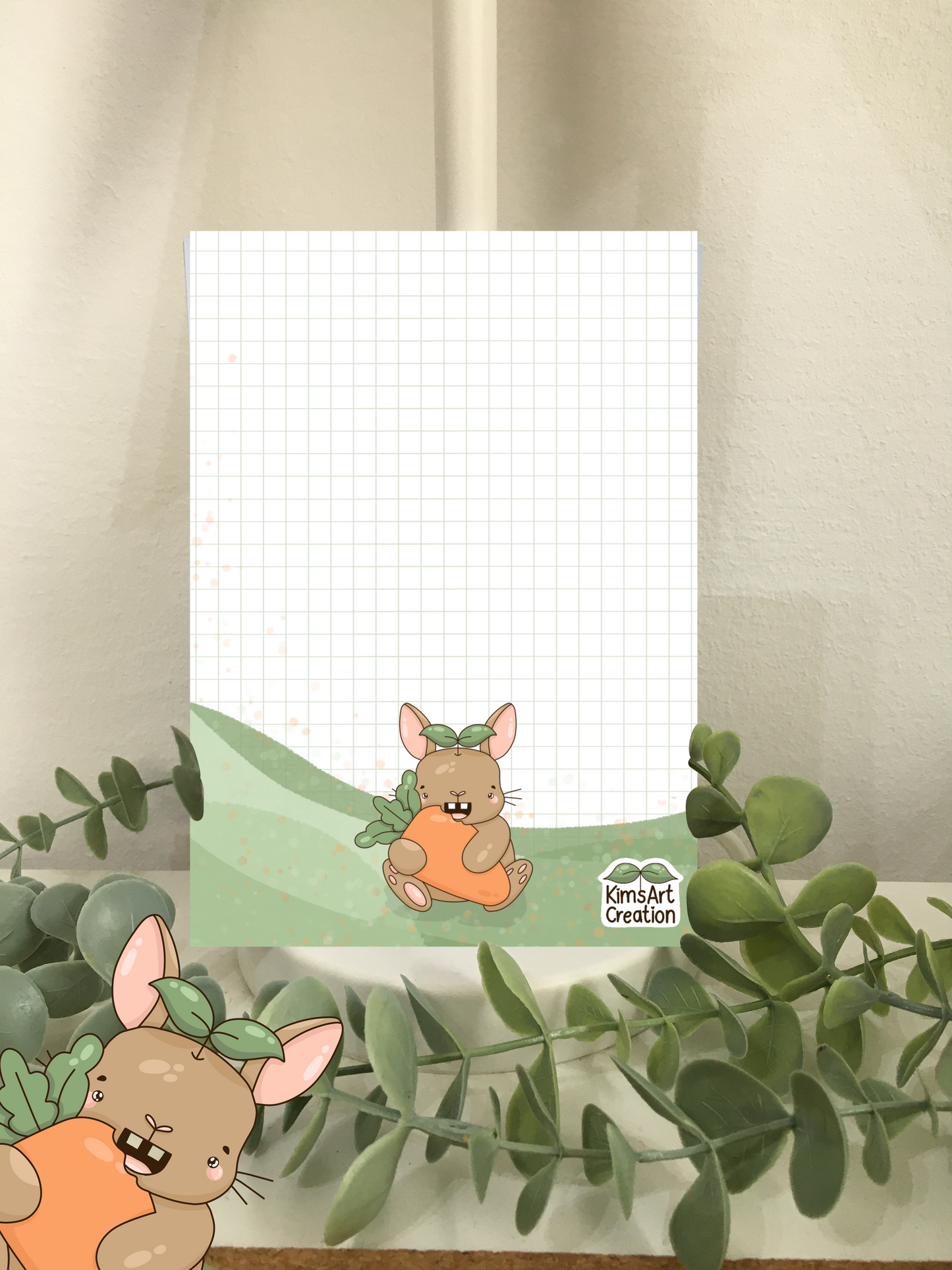 Notizblock Hase Memopad Notizen kawaii