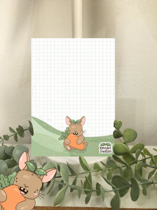 Notizblock Hase Memopad Notizen kawaii