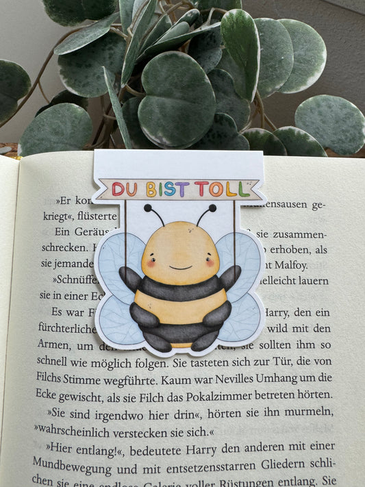 Magnetisches Lesezeichen Biene Affirmation Hummel magnetic bookmark