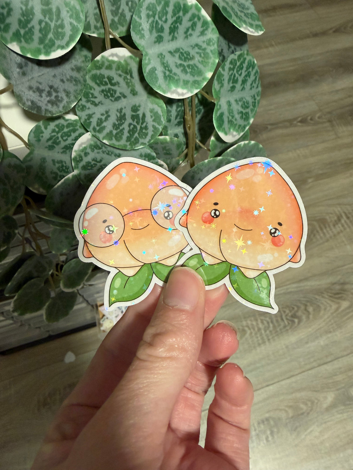 Sticker Pfirsich kawaii