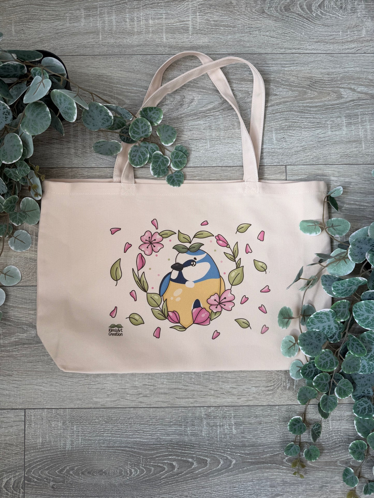 Tasche breit Blaumeise kawaii