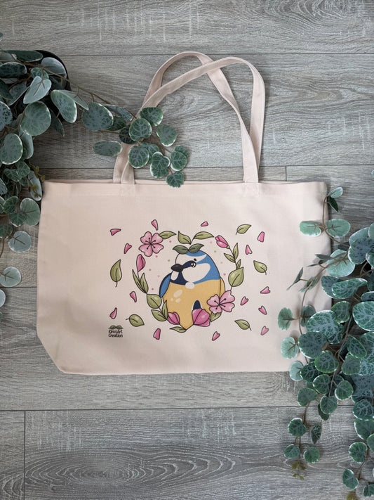 Tasche breit Blaumeise kawaii