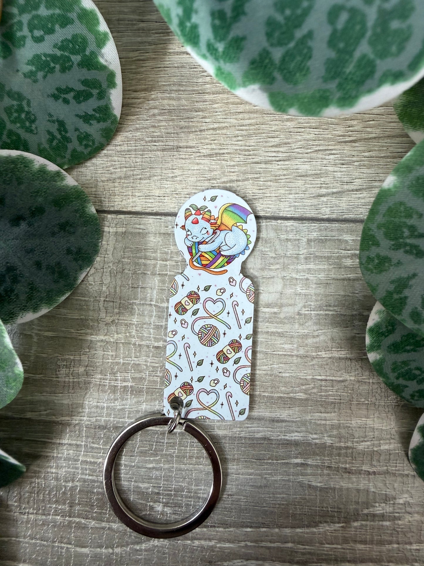 Wagenlöser Drache häkeln kawaii Einkaufchip