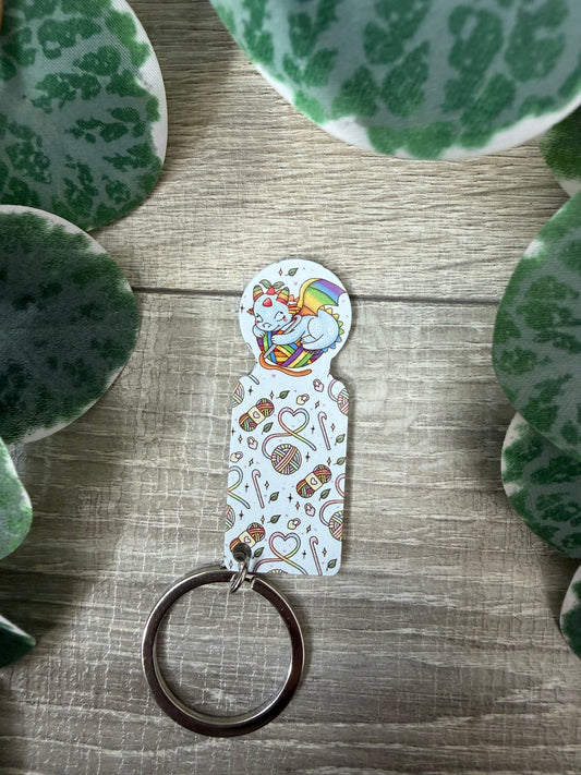 Wagenlöser Drache häkeln kawaii Einkaufchip