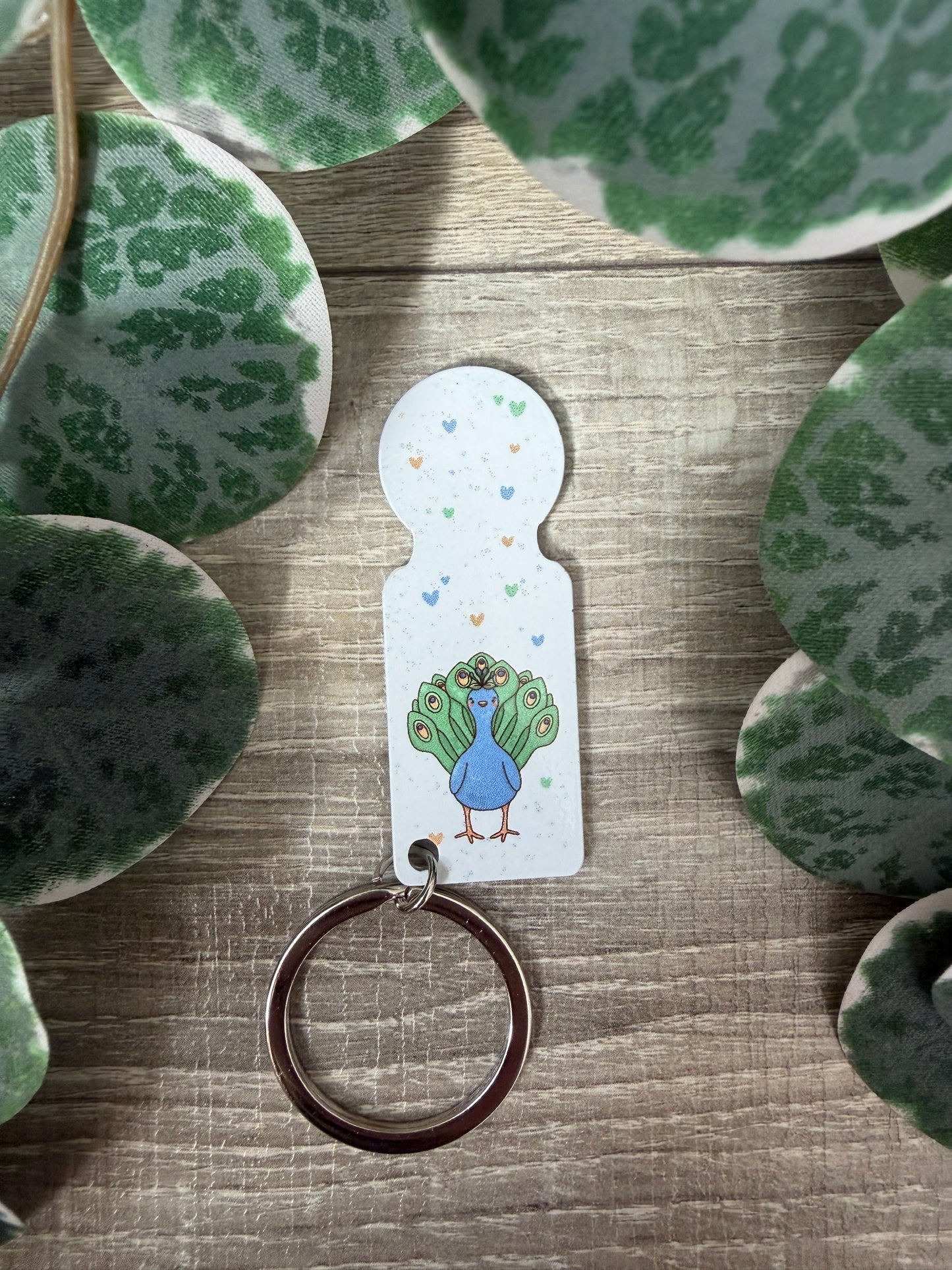 Wagenlöser Pfau kawaii Einkaufchip