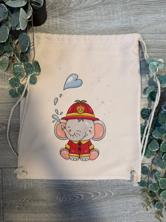 Turnbeutel Elefant Feuerwehr