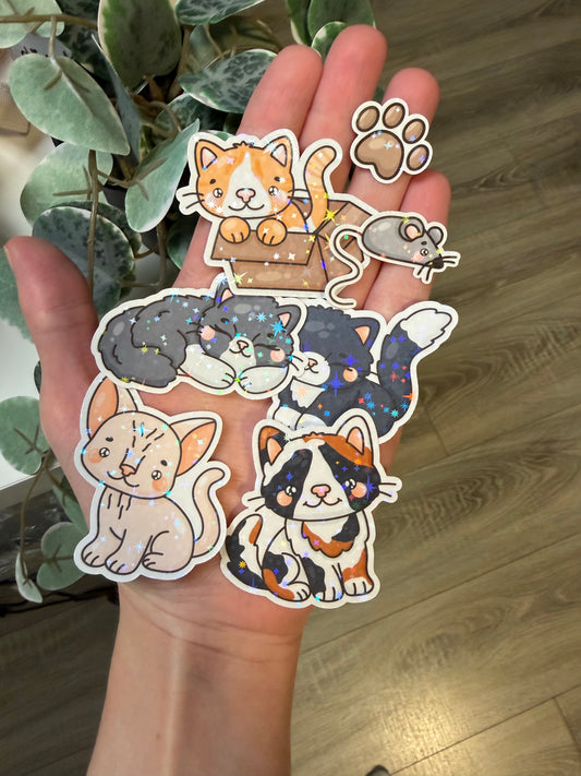 Sticker Katzen Lesezeichen