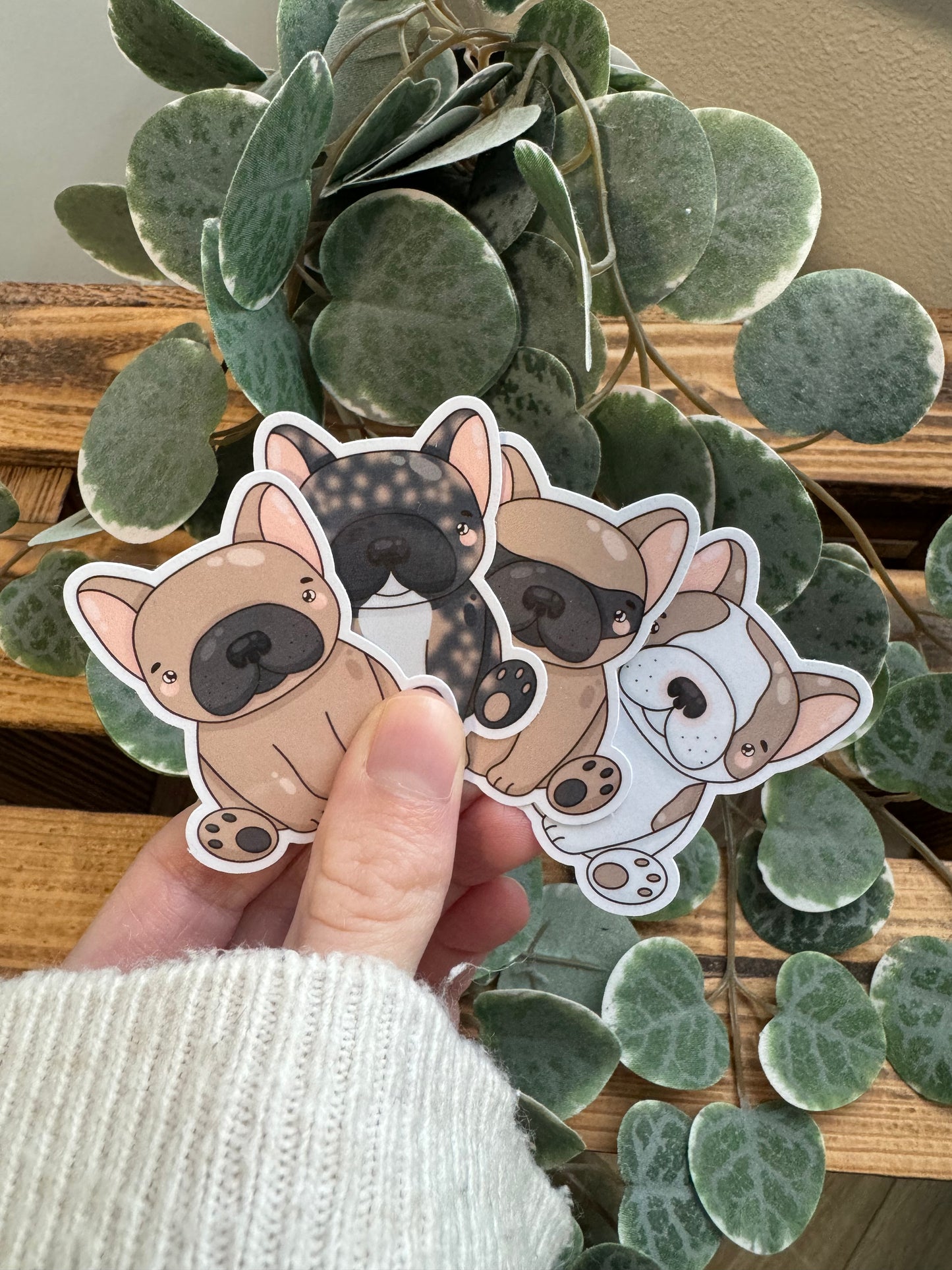 Französische Bulldogge Sticker kawaii Frenchie