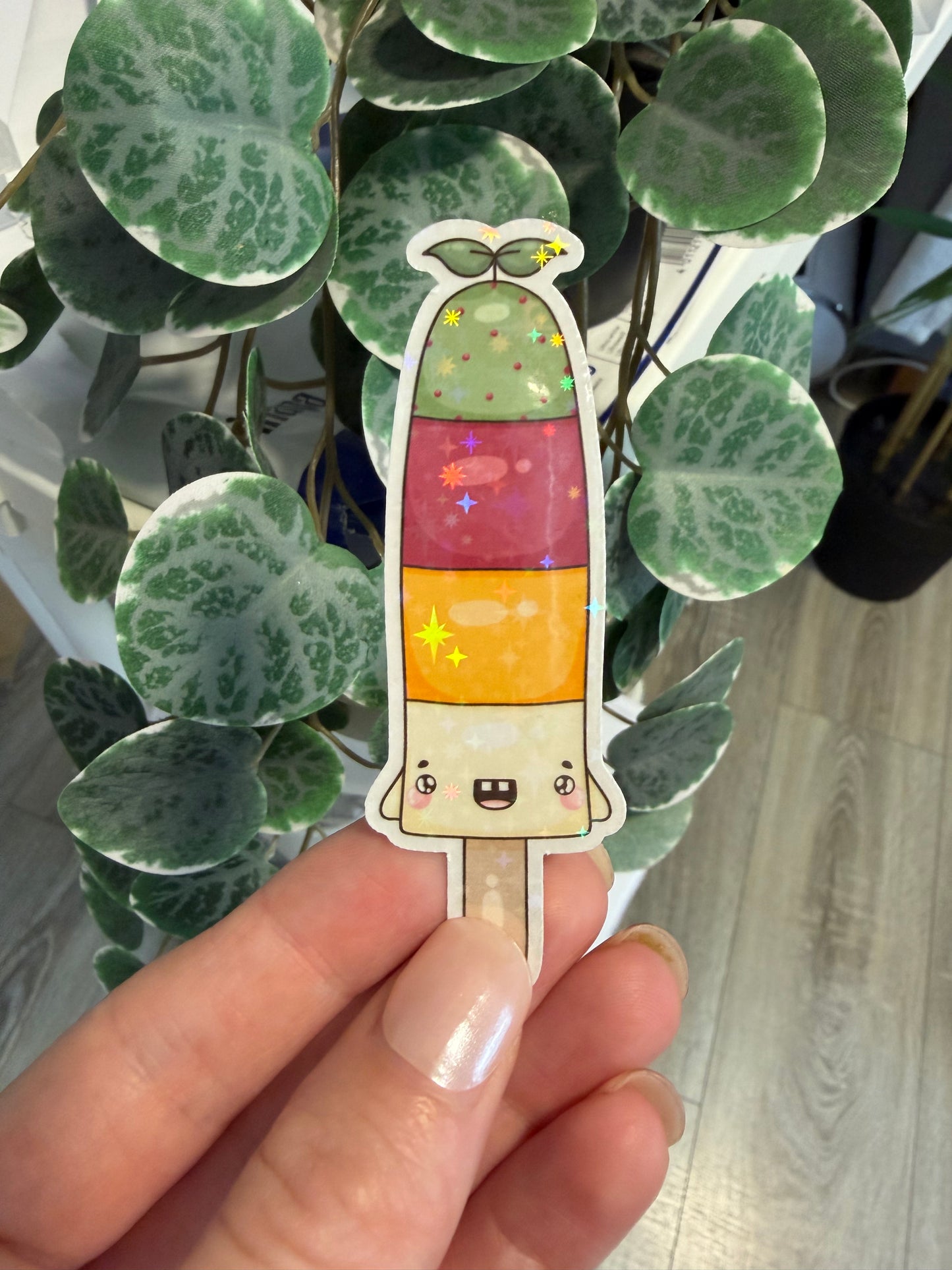 Sticker Eis bunt Sommer kawaii Lesezeichen