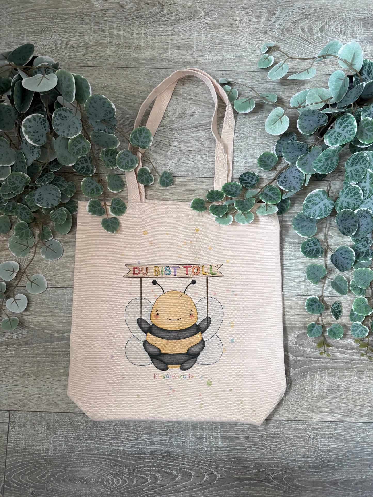 Tasche schmal Biene "Du bist toll" kawaii