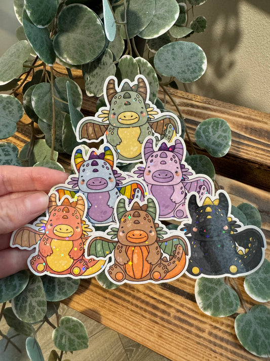 Kawaii Sticker Drache cute Laptop Aufkleber