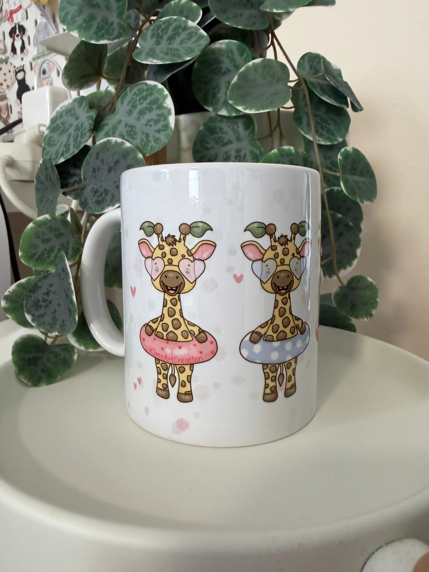 Tasse Giraffe Schwimmring Sommer