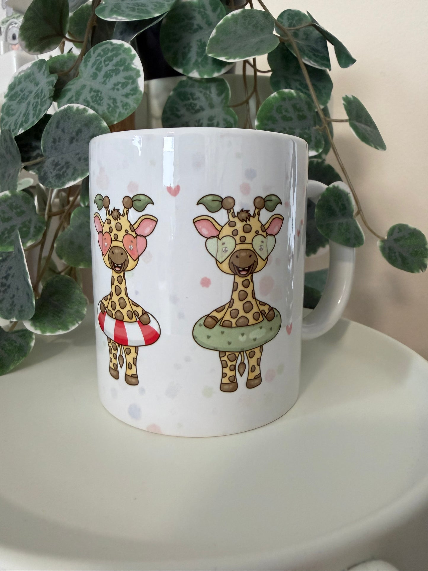 Tasse Giraffe Schwimmring Sommer