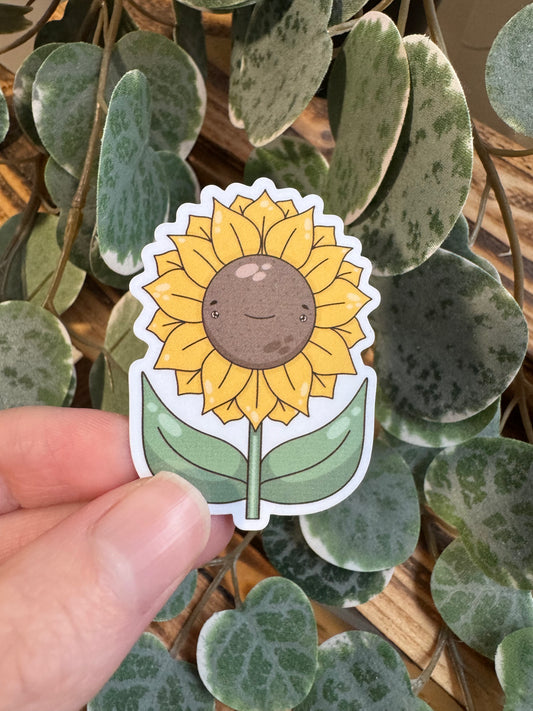 Kawaii Sticker Sonnenblume cute Laptop Aufkleber