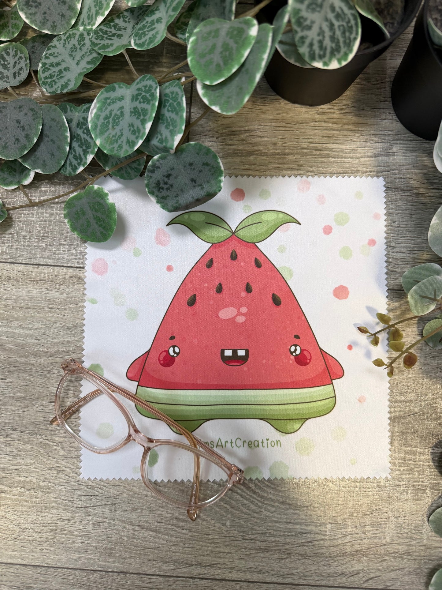 Brillenputztuch Melone hochwertig