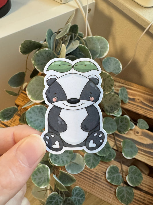 Kawaii Sticker Dachs cute Laptop Aufkleber