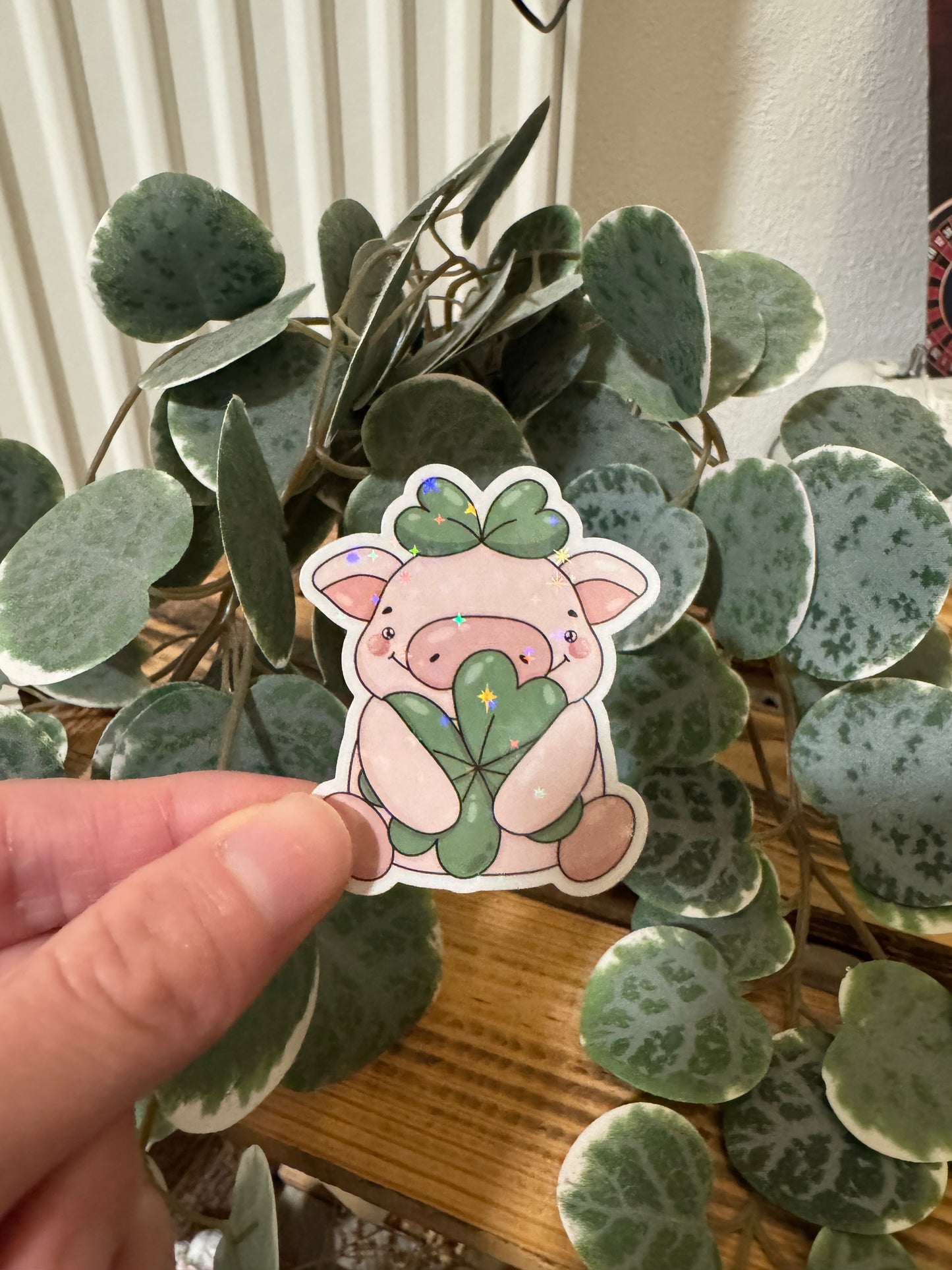 Glückschweinchen Portion Glück Kawaii Sticker cute Laptop Aufkleber