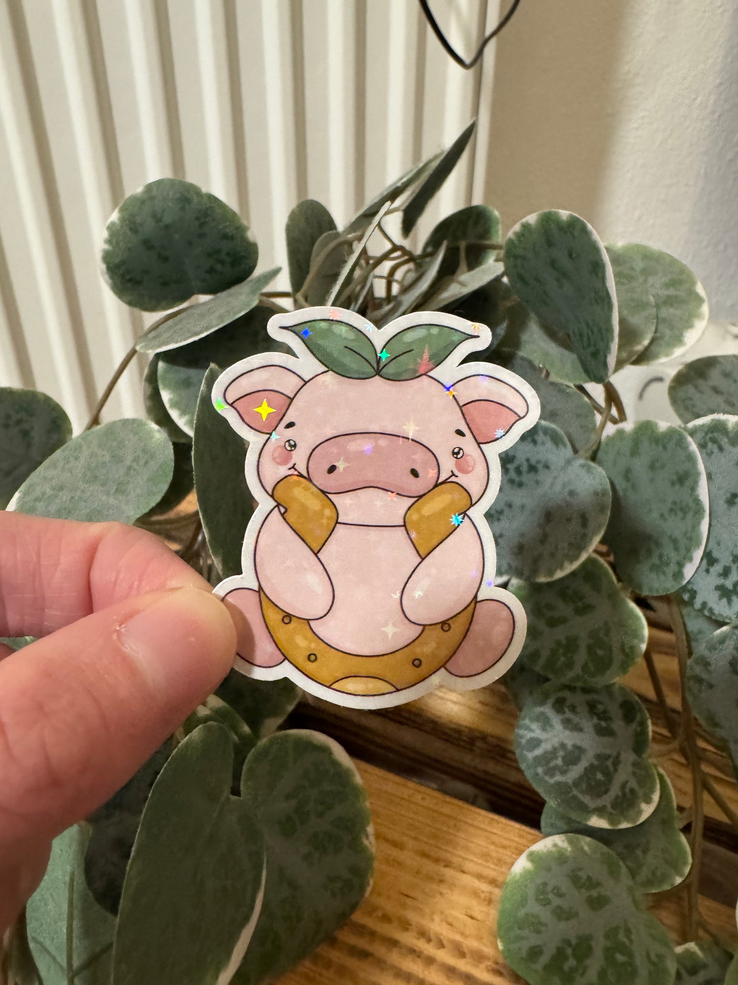 Glückschweinchen Portion Glück Kawaii Sticker cute Laptop Aufkleber