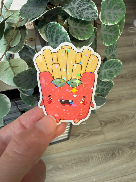 Sticker Pommes kawaii Lesezeichen