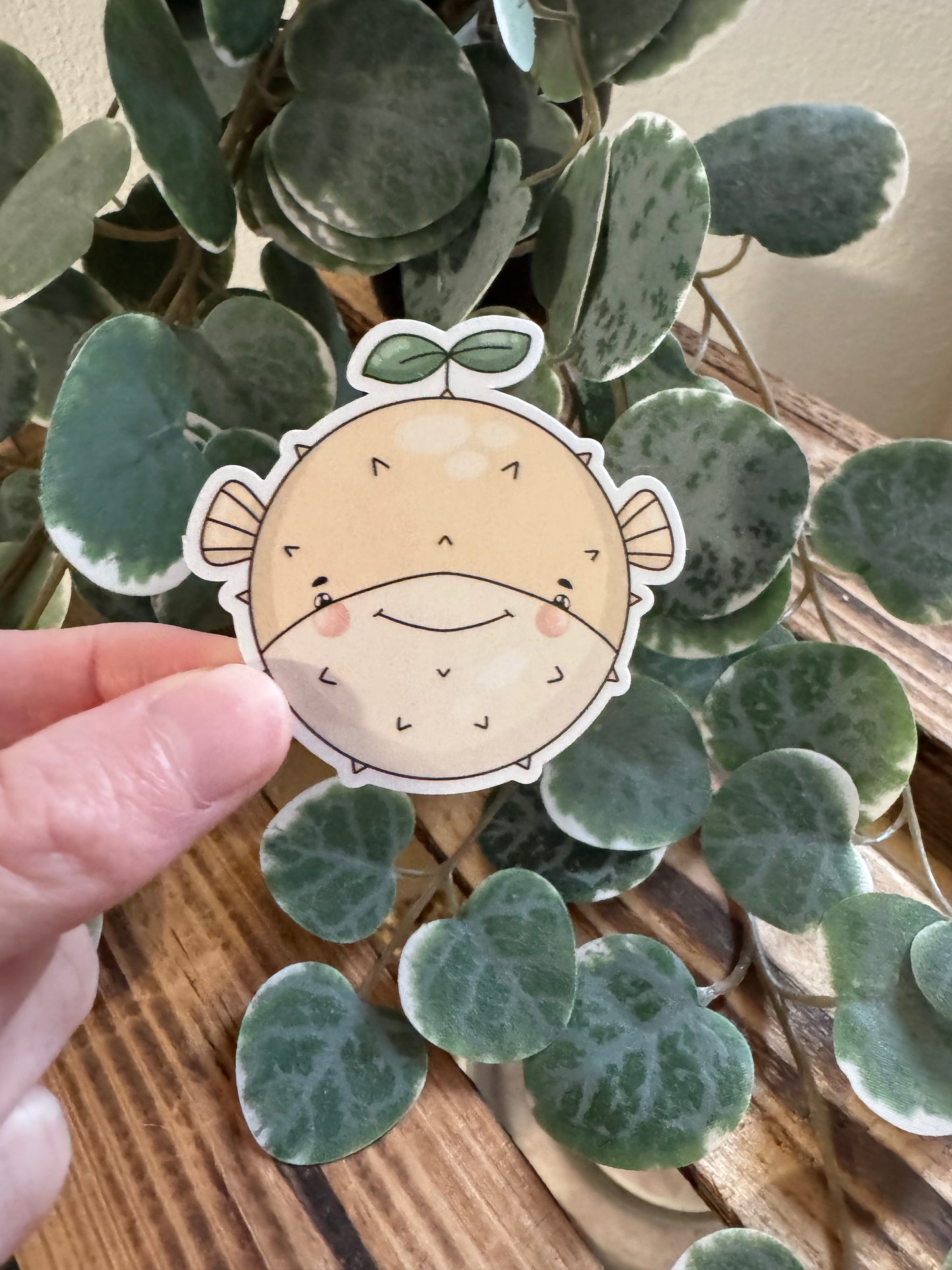 Kawaii Sticker Kugelfisch cute Laptop Aufkleber