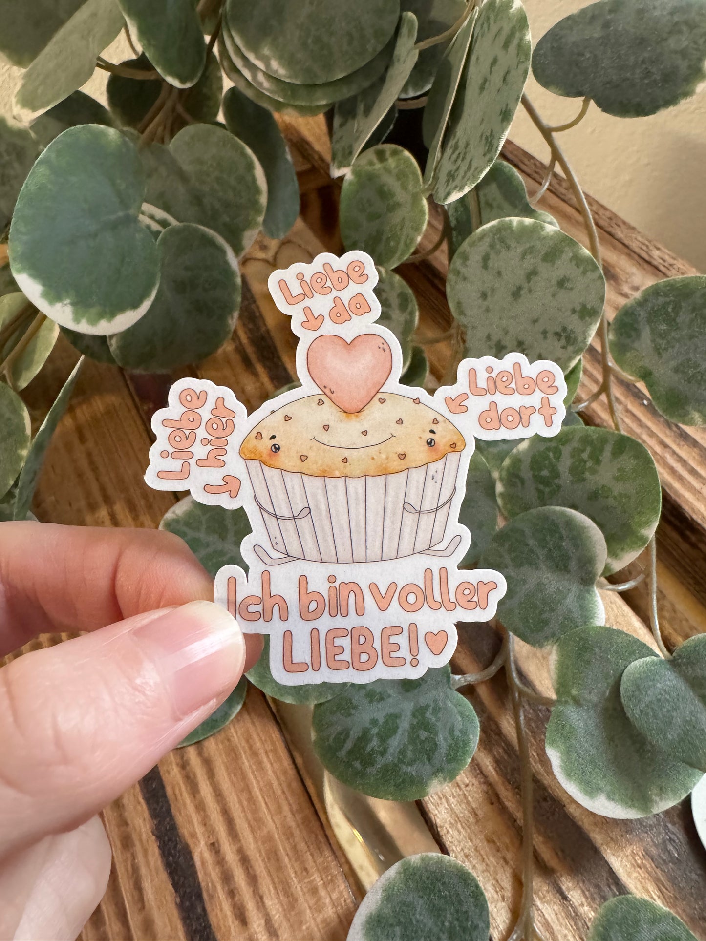 Kawaii Sticker Muffin Affirmation Liebe cute Laptop Aufkleber
