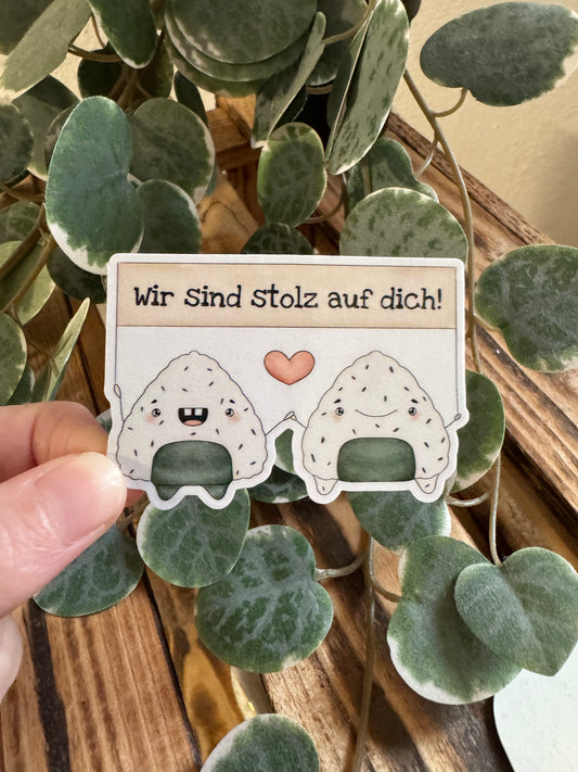 Kawaii Sticker Onigiri cute Laptop Aufkleber