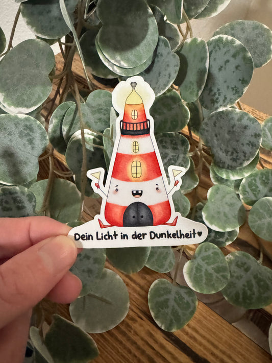 Kawaii Sticker Leuchtturm Affirmation cute Laptop Aufkleber