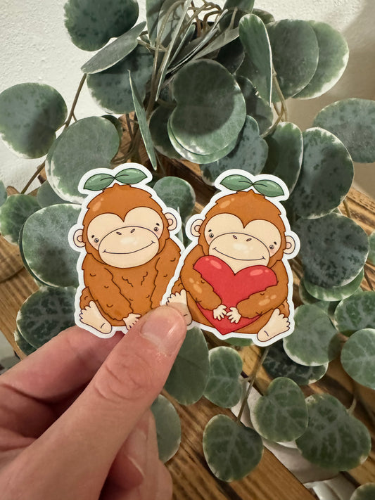 Kawaii Sticker Orangutan cute Laptop Aufkleber