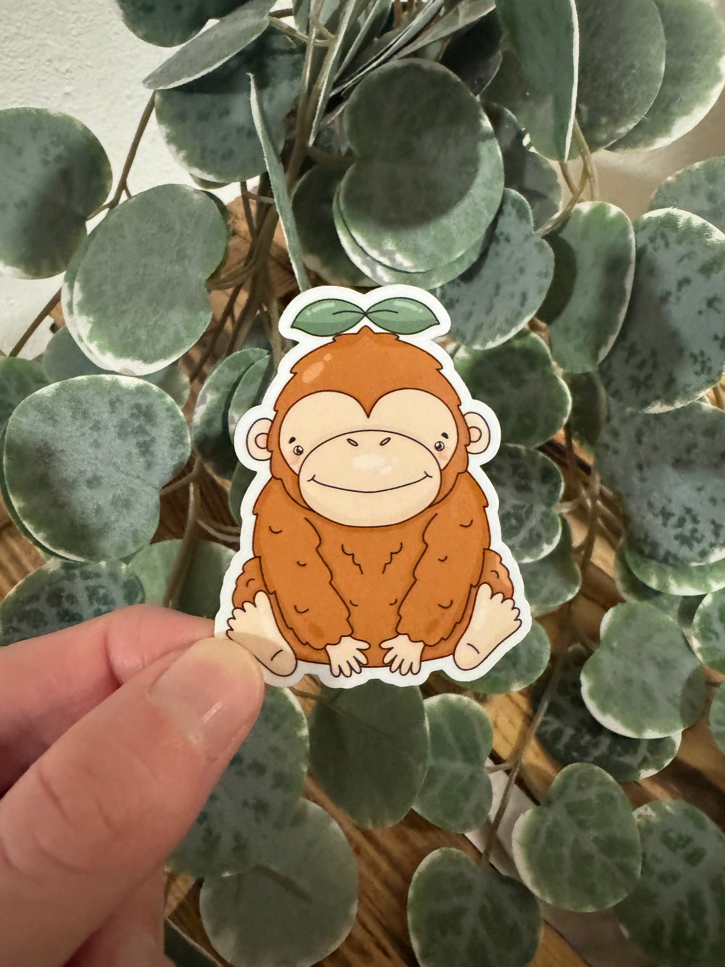 Kawaii Sticker Orangutan cute Laptop Aufkleber
